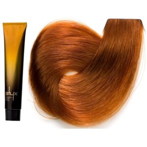 رنگ مو استایکس شماره 7.34 سری عسلی رنگ بلوند عسلی متوسط