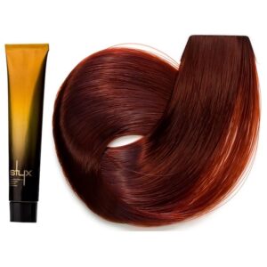 رنگ مو استایکس شماره S704 سری سوپر مد رنگ بلوند نارنجی تند