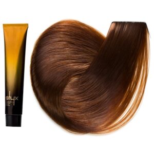 رنگ مو استایکس شماره 8.7 سری شکلاتی رنگ بلوند شکلاتی روشن