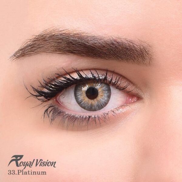 لنز چشم رویال ویژن شماره 33 با رنگ Platinum