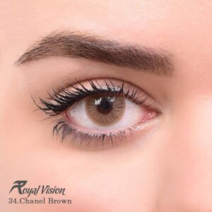 لنز چشم رویال ویژن شماره 34 با رنگ Chanel Brown