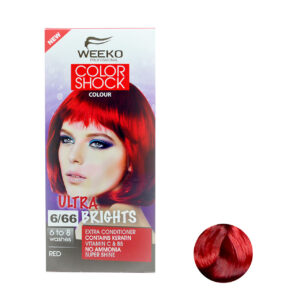 کیت رنگ مو ویکو رنگ قرمز شماره 6/66 حجم 80 میلی لیتر