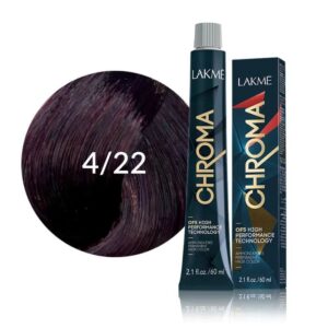 رنگ موی زنانه لاکمه مدل Chroma شماره 4/22 بدون آمونیاک