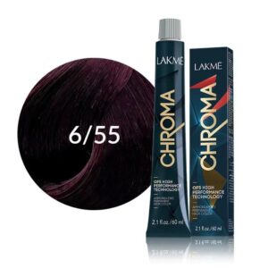 رنگ موی زنانه لاکمه مدل Chroma شماره 6/55 بدون آمونیاک