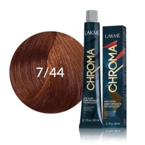 رنگ موی زنانه لاکمه مدل Chroma شماره 7/44 بدون آمونیاک