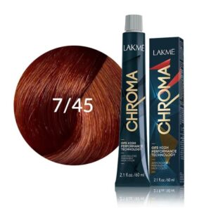 رنگ موی زنانه لاکمه مدل Chroma شماره 7/45 بدون آمونیاک